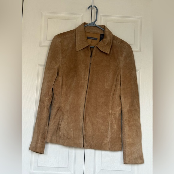 Liz Claiborne Suede Western Women’s Tan Blazer Size Large - Picture 2 of 8
